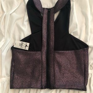 Sparkly glittery crop top